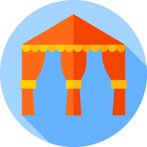 mandap Flat Circular Flat icon