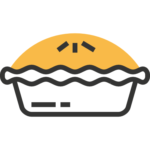 Pie Meticulous Yellow shadow icon