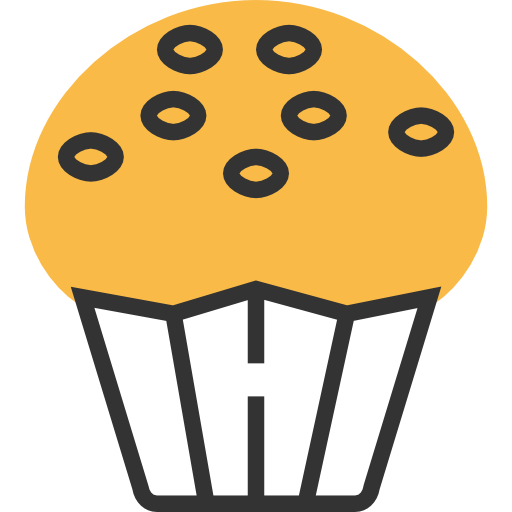 cupcake Meticulous Yellow shadow Icône