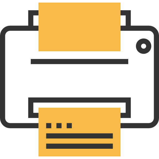 Printer Meticulous Yellow shadow icon