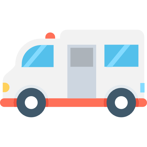 Ambulance Flat Color Flat icon