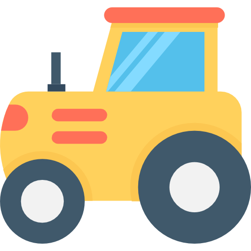 Tractor Flat Color Flat icon