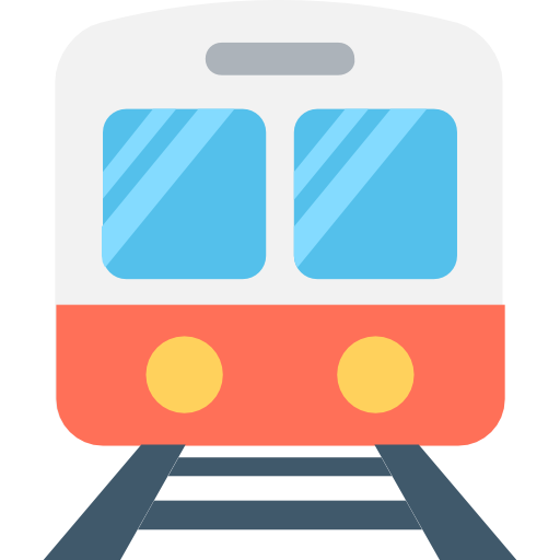 Поезд Flat Color Flat иконка