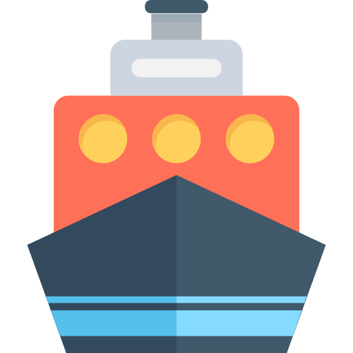 embarcacion Flat Color Flat icono
