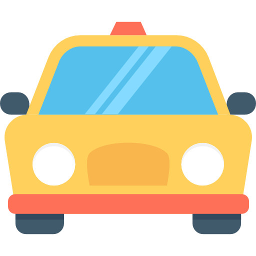 택시 Flat Color Flat icon