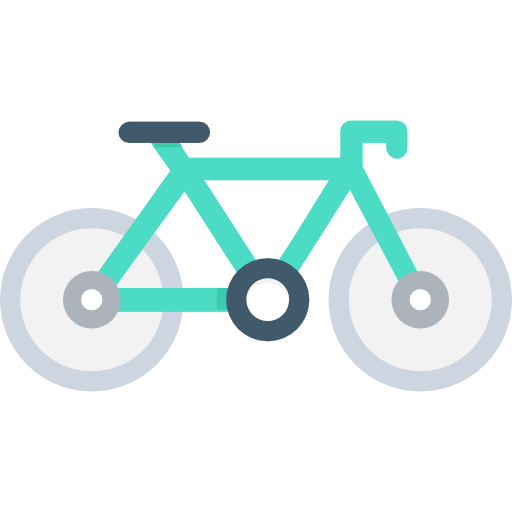 Bicycle Flat Color Flat icon