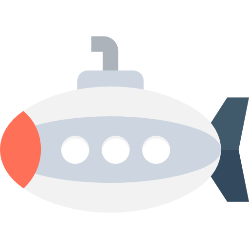 Submarine Flat Color Flat icon