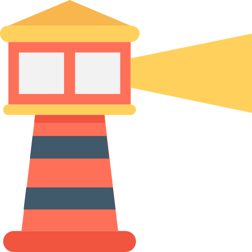 Lighthouse Flat Color Flat icon
