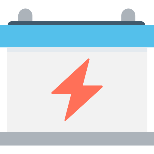 batería Flat Color Flat icono