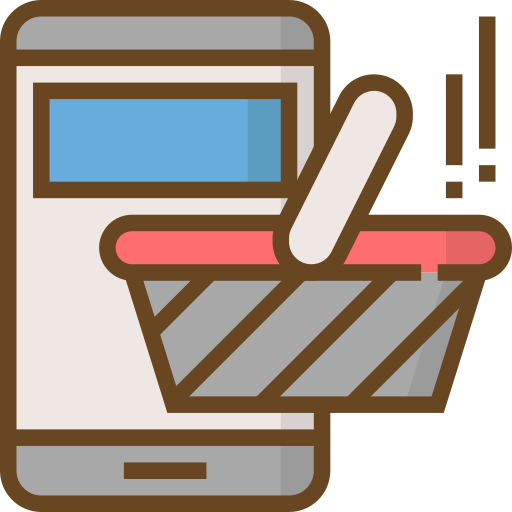 Mobile shopping Meticulous Lineal Color icon