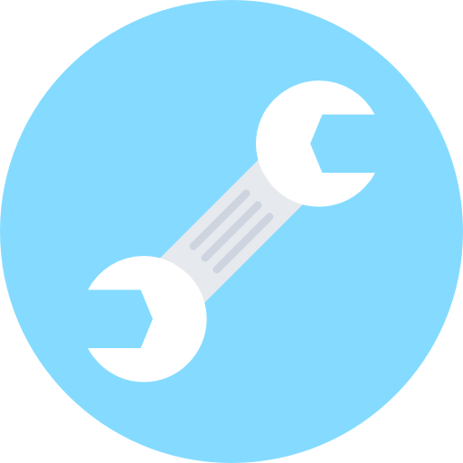 Wrench Flat Color Circular icon