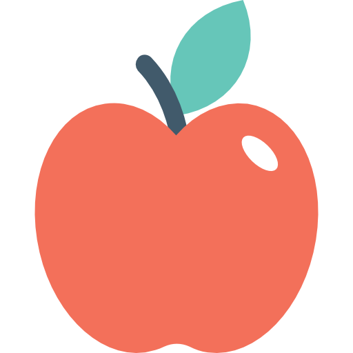 яблоко Flat Color Flat иконка