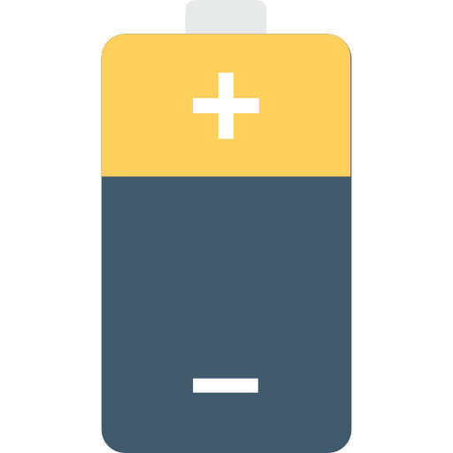 bateria Flat Color Flat ikona