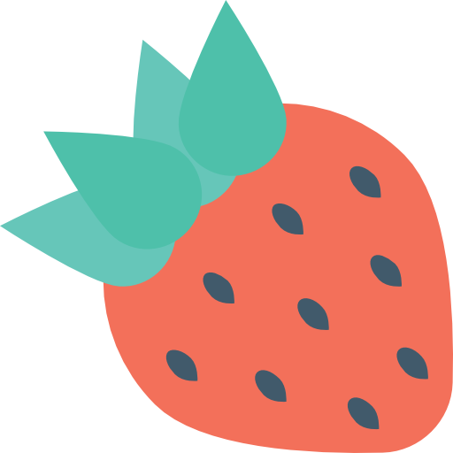 Strawberry Flat Color Flat icon