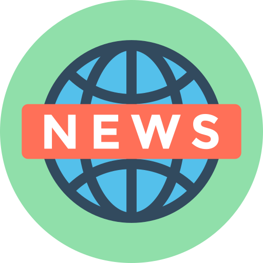 ニュース Flat Color Circular icon
