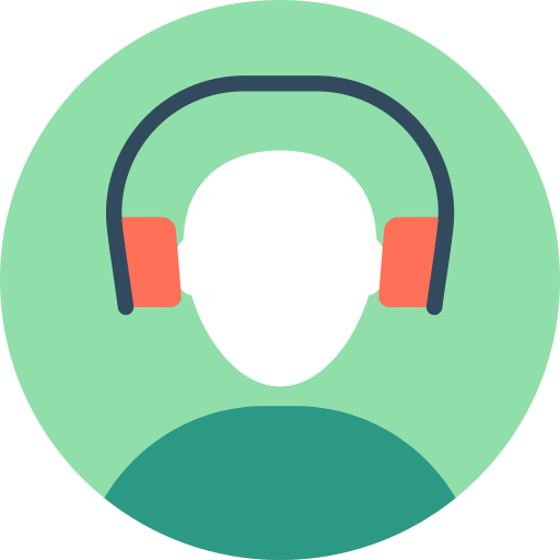 słuchawki Flat Color Circular ikona