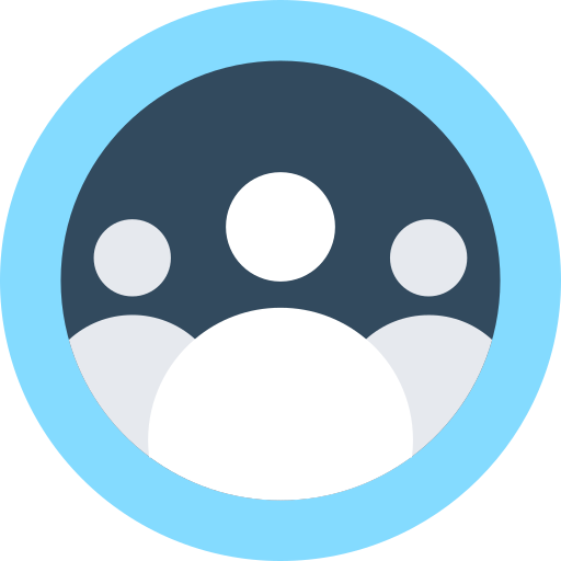 사용자 Flat Color Circular icon