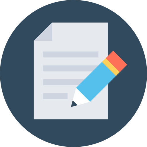 Document Flat Color Circular icon