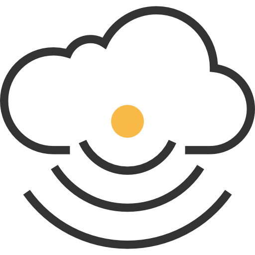 Cloud Meticulous Yellow shadow icon