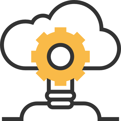 Cloud Meticulous Yellow shadow icon