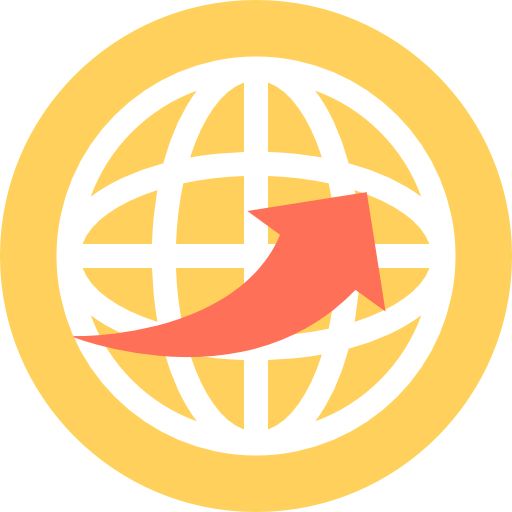 Worldwide Flat Color Circular icon