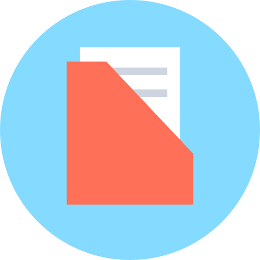Folder Flat Color Circular icon