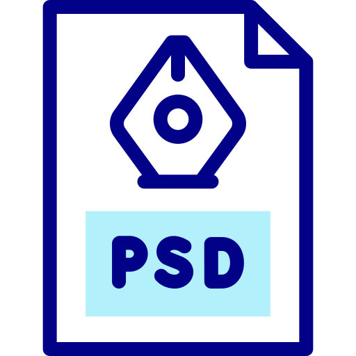 Psd file Detailed Mixed Lineal color icon