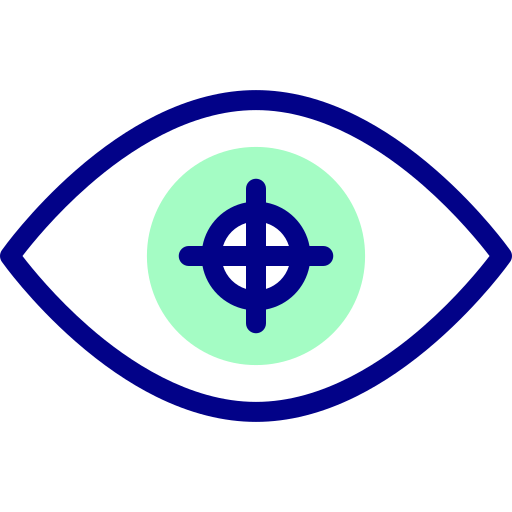 Eye Detailed Mixed Lineal color icon