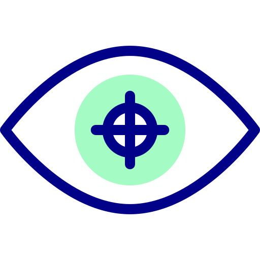 occhio Detailed Mixed Lineal color icona