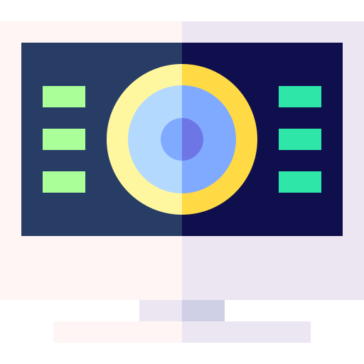 パソコン Basic Straight Flat icon