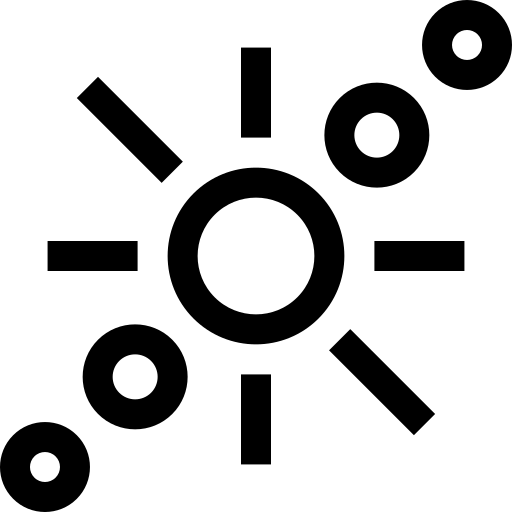 zonnestelsel Basic Straight Lineal icoon