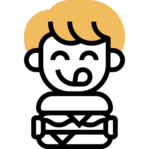 バーガー Meticulous Yellow shadow icon