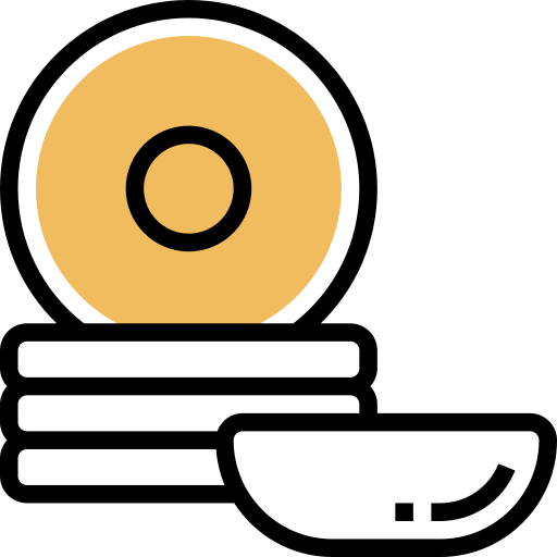 그릇 Meticulous Yellow shadow icon