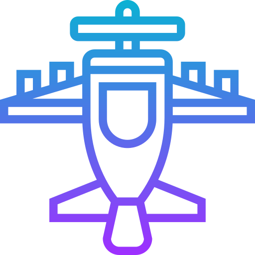 Airplane Meticulous Gradient icon