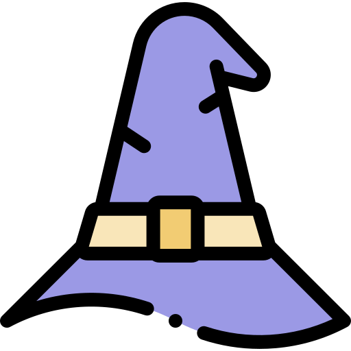 魔法の帽子 Detailed Rounded Lineal color icon