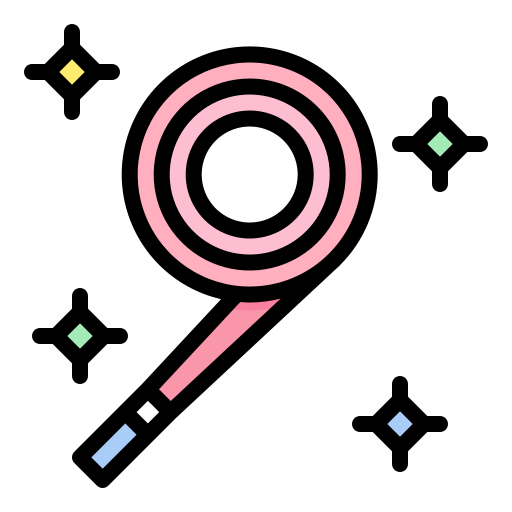 파티 송풍기 Generic Outline Color icon
