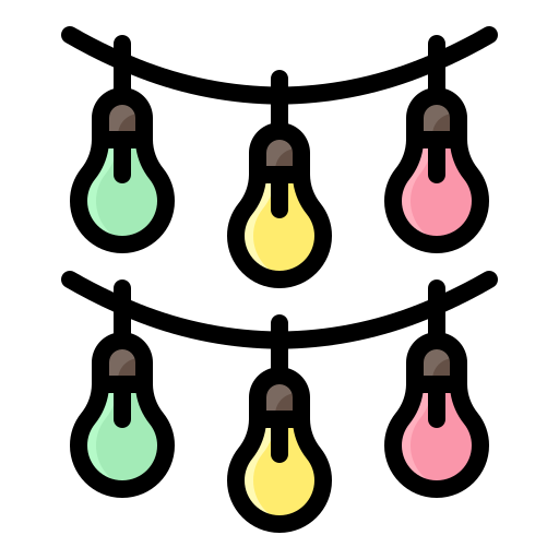 電球 Generic Outline Color icon