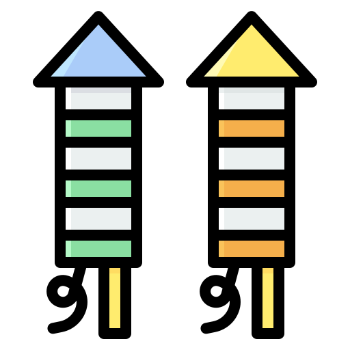 fuochi d'artificio Generic Outline Color icona