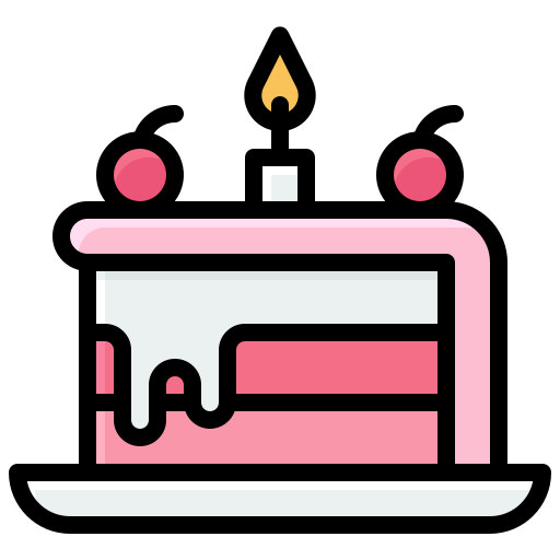ケーキのスライス Generic Outline Color icon
