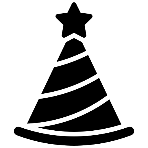 Праздничная шляпа Generic Glyph иконка