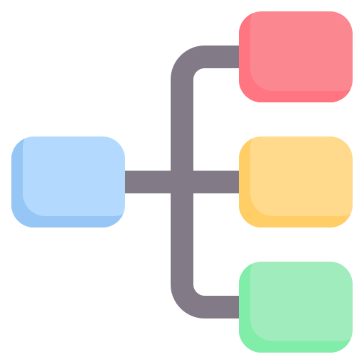 hierarchia Generic Flat ikona