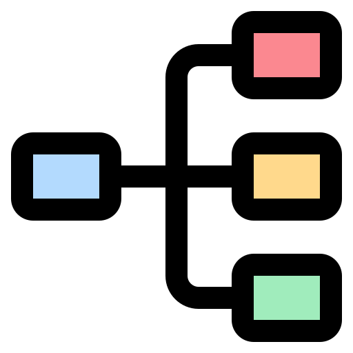 gerarchia Generic Outline Color icona