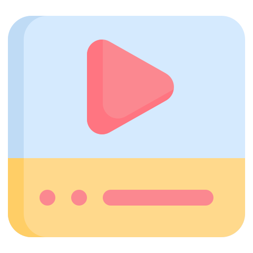 reproductor de video Generic Flat icono