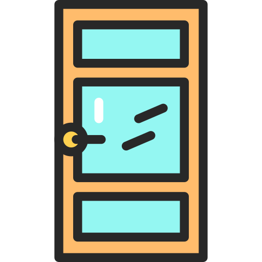 Дверь Generic Outline Color иконка