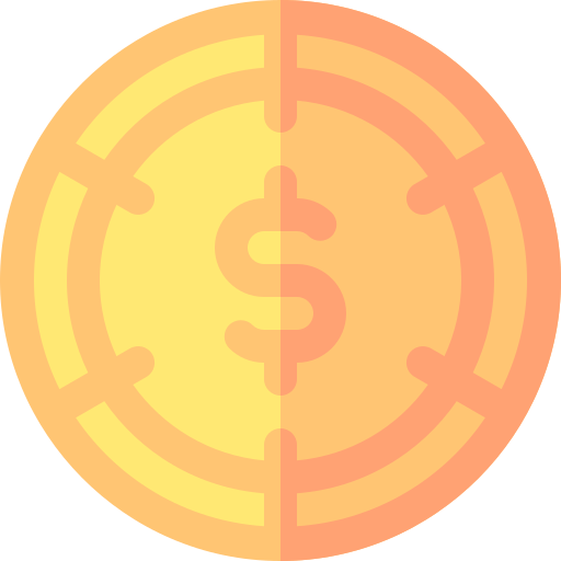 Доллар Basic Rounded Flat иконка