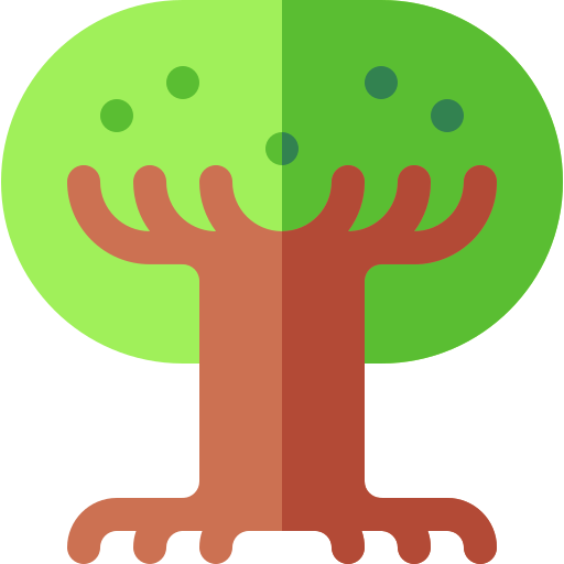 Дерево жизни Basic Rounded Flat иконка