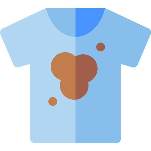 camisa sucia Basic Rounded Flat icono