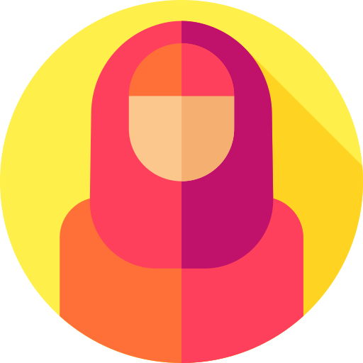 moslim Flat Circular Flat icoon