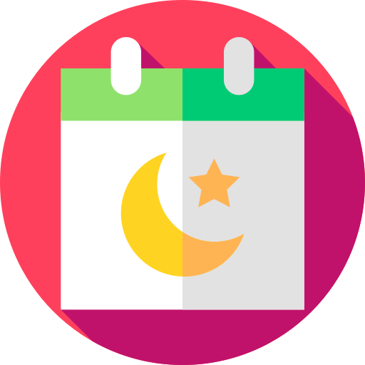 Eid mubarak Flat Circular Flat icon