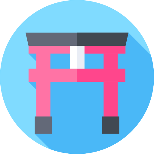 torii tor Flat Circular Flat icon